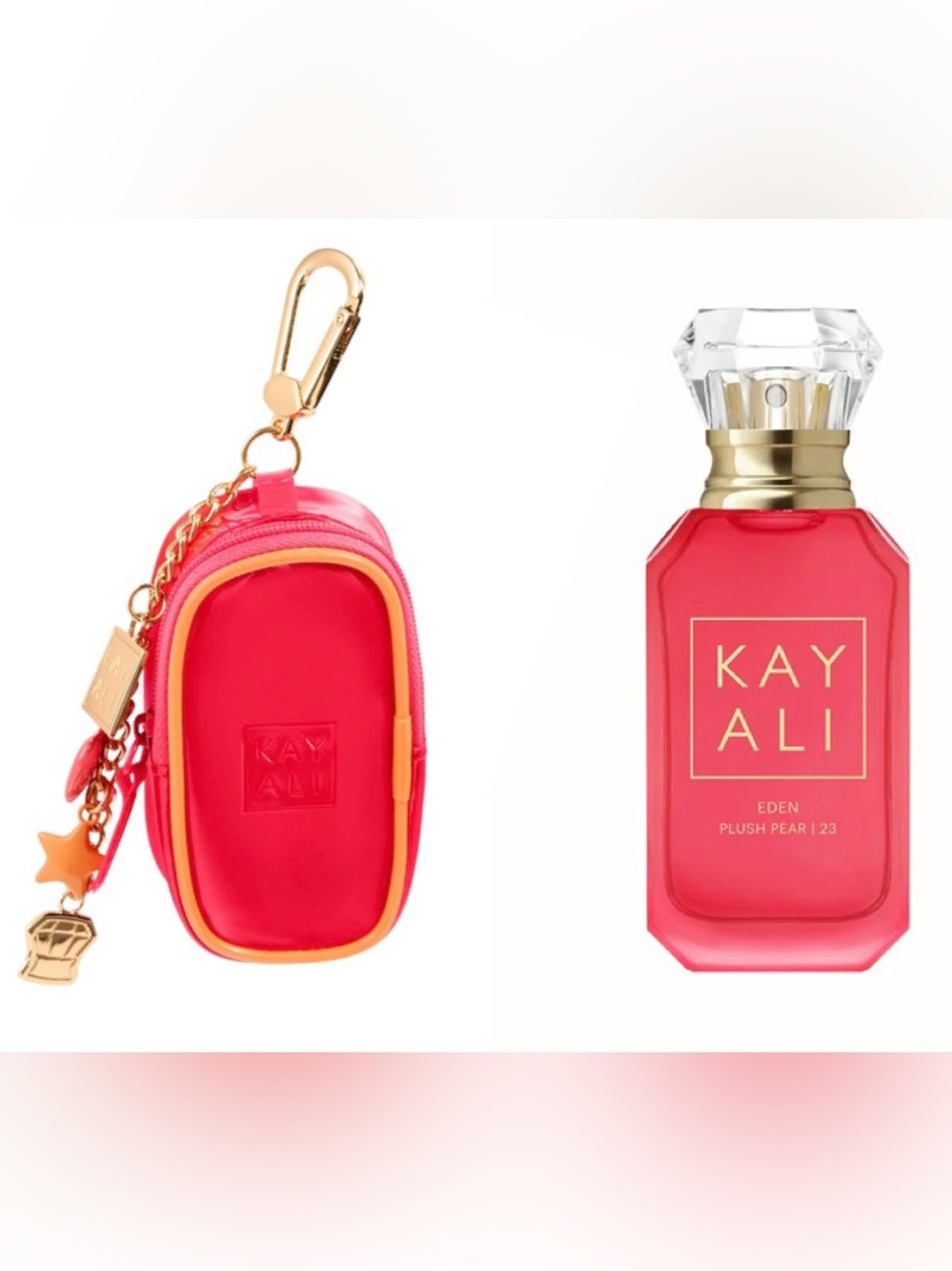 Kayali New Eden Plush Pear & Limited Edition Sold Out Fragrance Case Keychain